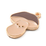 Mushroom Enamel Pendant 24x16mm 5/pk