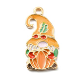 Fall Gnome Enamel Charm 23x12mm 5/pk