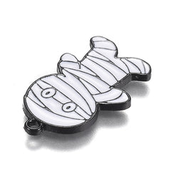 Mummy Enamel Pendant 27x16mm 5/pk