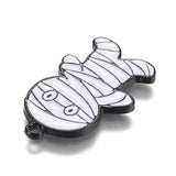 Mummy Enamel Pendant 27x16mm 5/pk