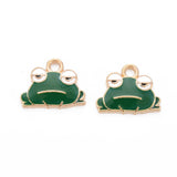 Frog Enamel Charm 12x15mm 5/pk