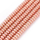 Hematite Rose Gold Plated Beads 4x2mm Rondelle (Synthetic) 15-16" Strand