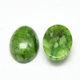 Gemstone Cabochon Oval 18x13mm Jade Green (Natural/Dyed) 2/pk