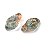 Glass Leaf Beads 12x7mm Mix 50/pk