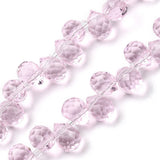 Glass Teardrop Top-Drilled Beads 10x8mm Pink 25/pk