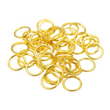 Soldered Jump Rings 6mm 18kt Gold Plated 100/pk