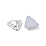 Plastic Cabochon Triangle 18x19mm Silver 10/pk