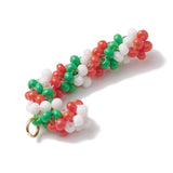 Beaded Candy Cane Pendant 29x15mm 1/pk