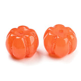 Pumpkin Resin Beads 13mm Orange 10/pk