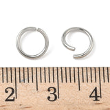 Jump Rings 8mm Round 18g Stainless Steel 100/pk