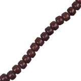 Glass Crow Beads 9x7mm Brown 30/Strand