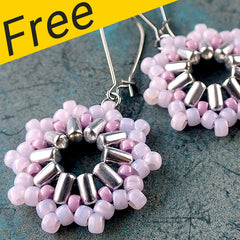 Inti Earrings Project - Using Rulla and Matubo Beads