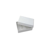 2 1/4 x 3 1/4" White Swirl Gift Box
