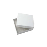 3 1/2 x 3 1/2" White Swirl Gift Box