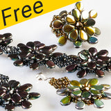 Projet de fleur de jasmin - Utilisation de perles de pépin Preciosa