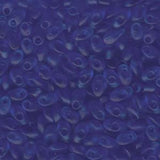 4x7mm Long Magatama Perles Saphir Mat 8.5g