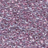 Long Magatama Beads #1523 Orchid Lined Sparkle 6g