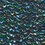 Long Magatama Beads #179 Green Luster 6g