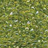 Long Magatama Beads #258 Lime AB 8.5g