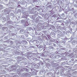 4x7mm Long Magatama Perles Transparent Bleu Ciel Clair 6g