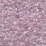 Long Magatama Beads #3508 Transparent Light Lilac 8.5g