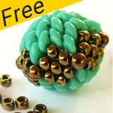 Grand projet de perles perlées - Utilisation de perles Superduos et Matubo