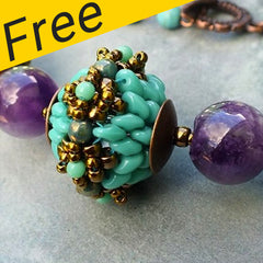 Large Beaded Bead Project - Using Superduos and Matubo Beads