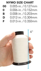 Nymo Beading Thread B White 2505yd Cone