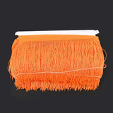 Chainette Fringe 12" Orange - By the yard