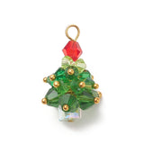 Beaded Christmas Tree Pendant 26x18mm 1/pk