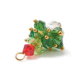 Beaded Christmas Tree Pendant 26x18mm 1/pk