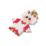 Beaded Mrs Claus Pendant 25x18mm 1/pk