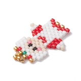 Beaded Mrs Claus Pendant 25x18mm 1/pk