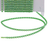 Plastic Rhinestone Banding 2mm Green/Crystal AB 10yd/pk