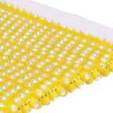 Plastic Rhinestone Banding 2mm Yellow/Crystal AB 10yd/pk