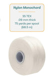 S-Lon Beading Thread 0.09mm White 75yd