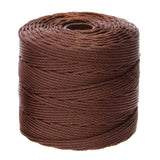 S-Lon Bead Cord .5mm Brown 77yd Bobine