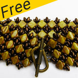 Projet de bracelet simplement soyeux - Utilisation de perles soyeuses en verre tchèque