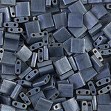 5x5mm Perles Tila Japonaises Gunmetal Mat 5.2g