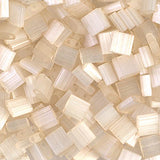 Perles Tila Japonais 5x5mm Ivoire Transparent 5.2g