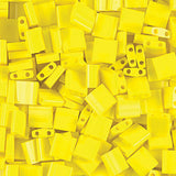 Perles Tila Japonaises 5x5mm Jaune Opaque 5.2g