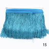 Chainette Fringe 12" Turquoise - By the yard