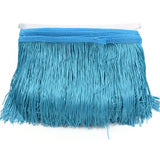 Chainette Fringe 12" Turquoise - By the yard