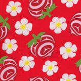 Cotton Fabric Haida Strawberries Red - Half Yard