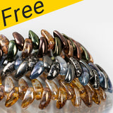 Projet de bracelet zip - Fabriqué avec des perles de piment en verre tchèque