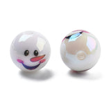Snowman Acrylic Beads 15mm Luster Mix 5/pk