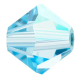 Preciosa Bicone 6mm Aqua AB Each