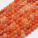 Carnelian Beads 10mm Round (Natural) 15-16" Strand