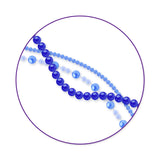Pearl Bead Kit 8mm/10mm Blue with Cord & Clasps