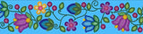 Printed Ribbon 2" Bloom Uplift Turquoise 20yd Spool